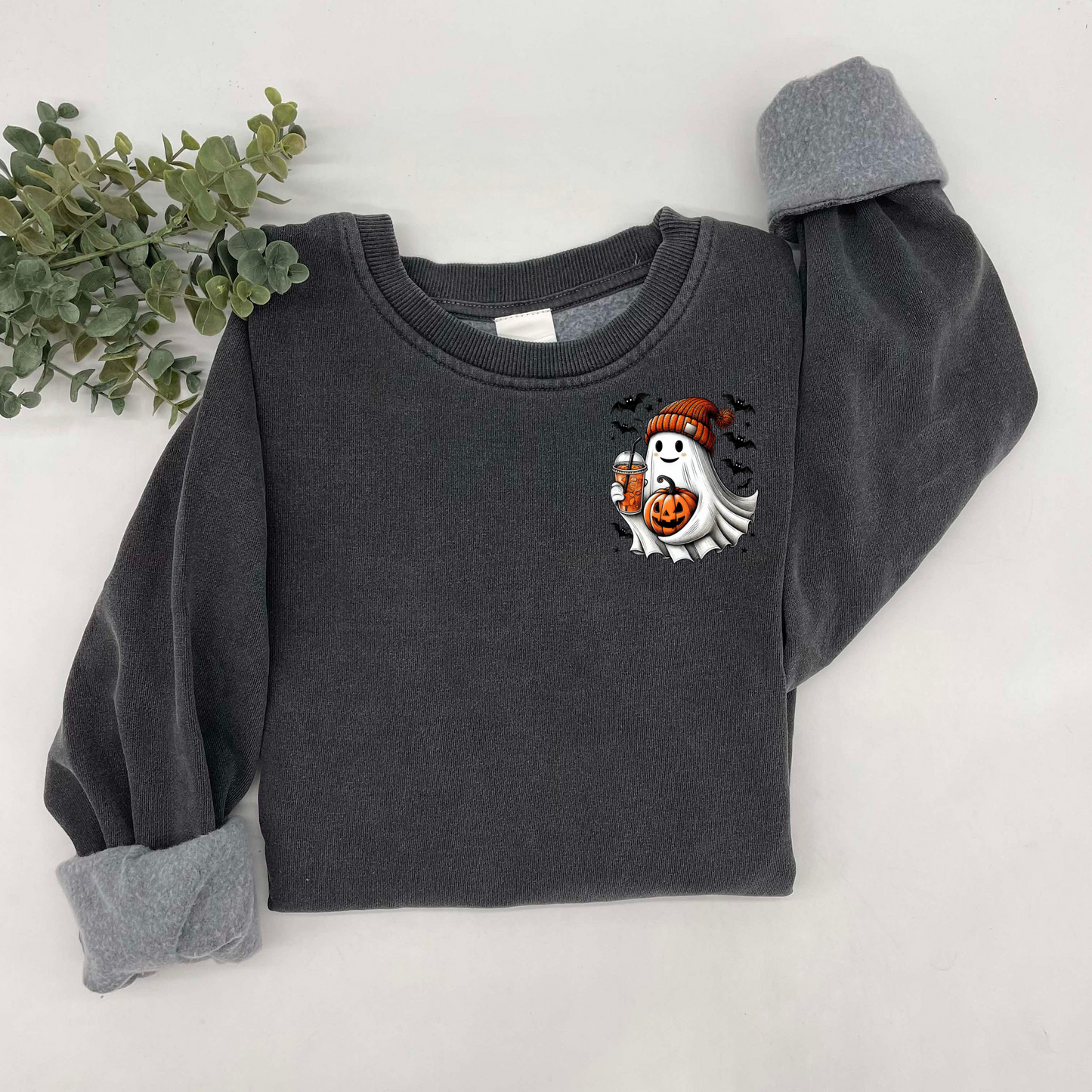 Cute Ghost Pocket Sweatshirt