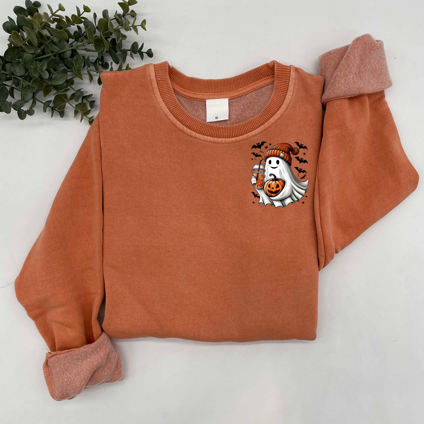 Cute Ghost Pocket Sweatshirt