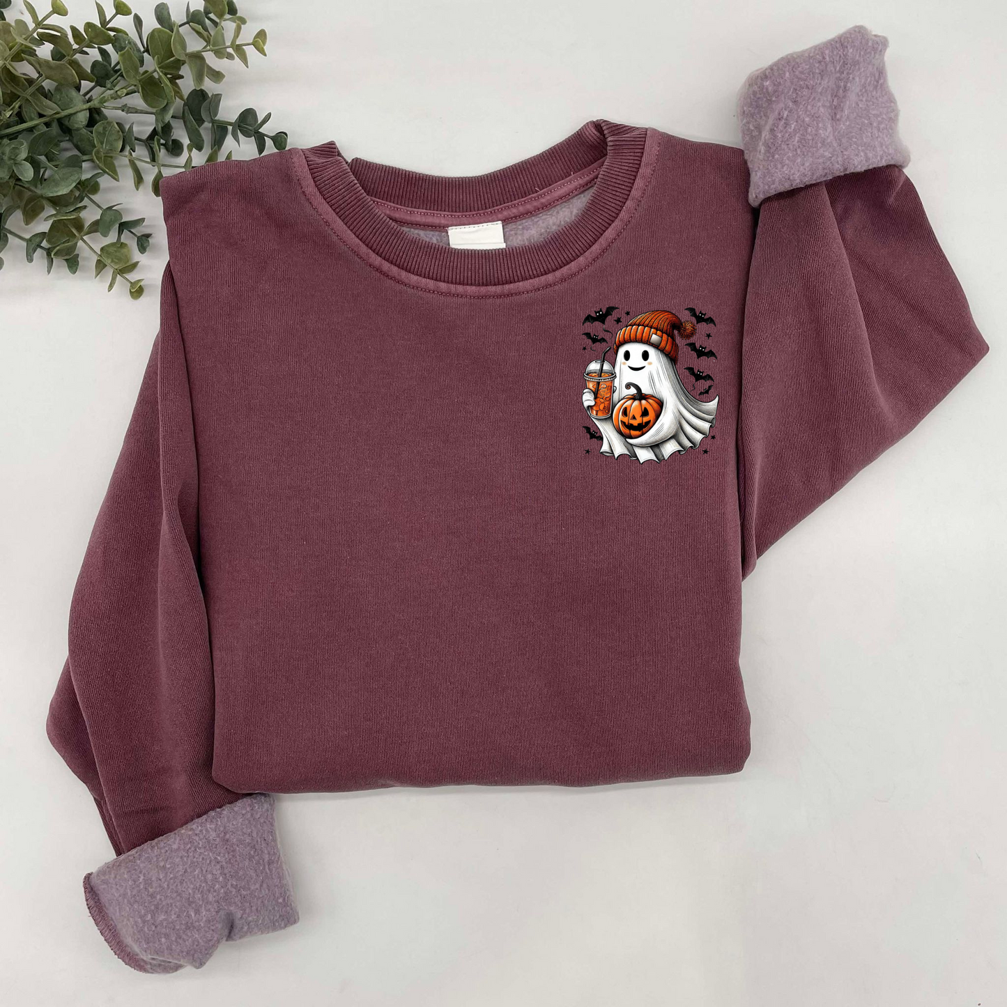 Cute Ghost Pocket Sweatshirt