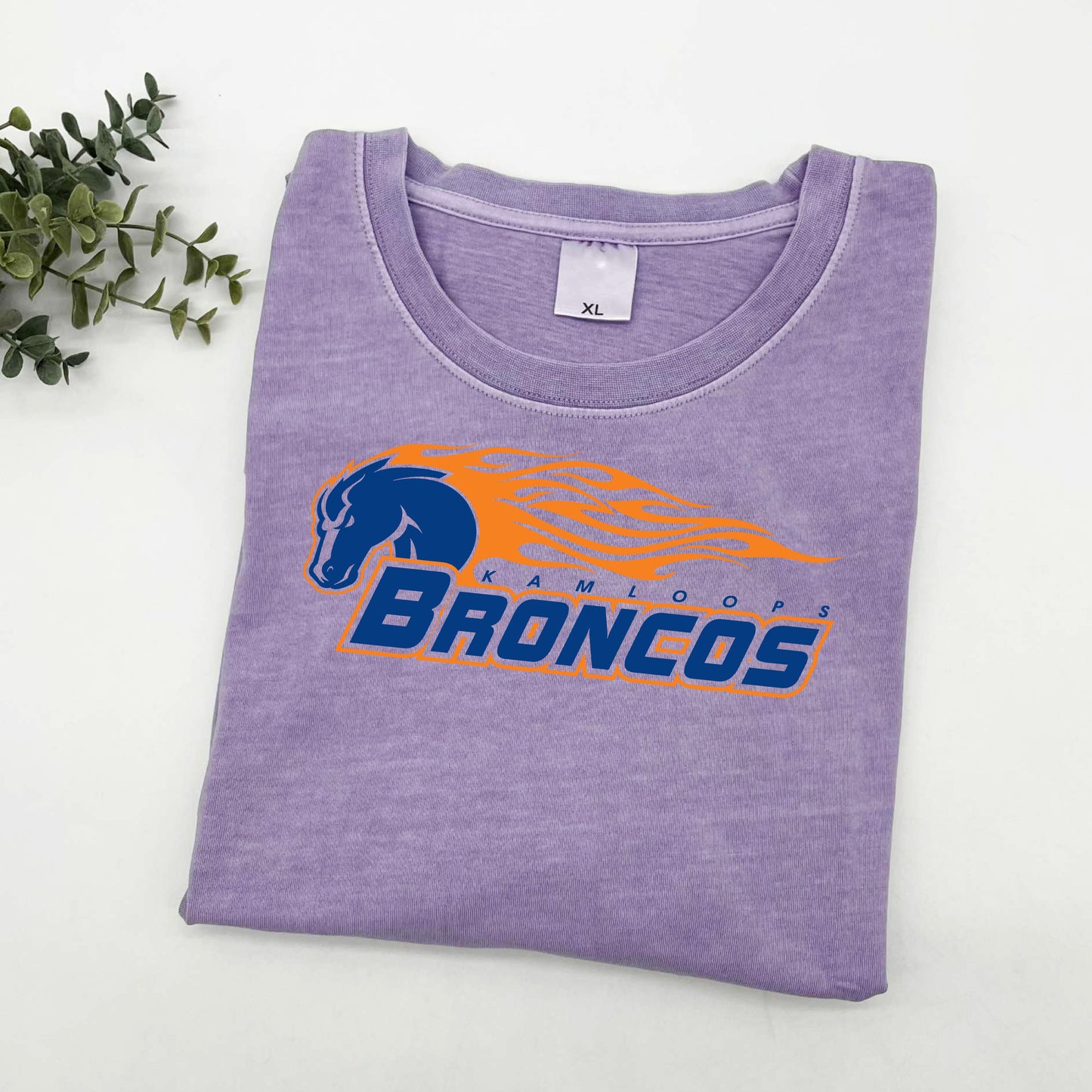 Traditional Broncos Logo Sun Washed Collection π 100% Pigment Dyed Cotton Tees