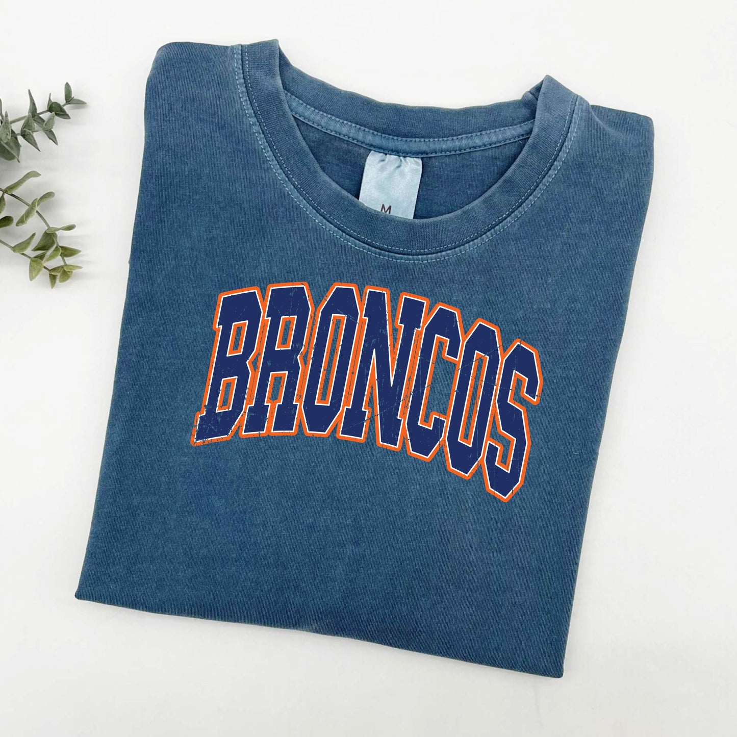 Broncos College Sun Washed Collection π 100% Pigment Dyed Cotton Tees
