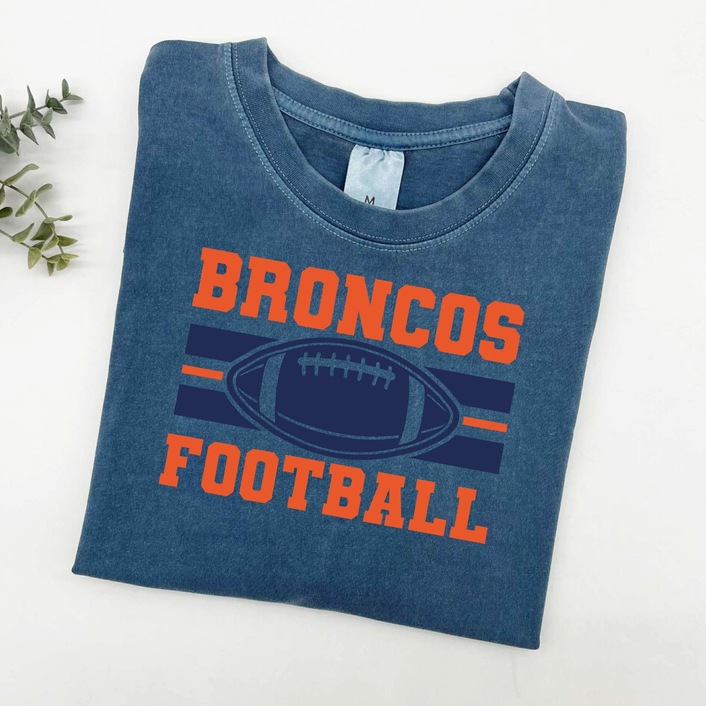Broncos Football Sun Washed Collection π 100% Pigment Dyed Cotton Tees