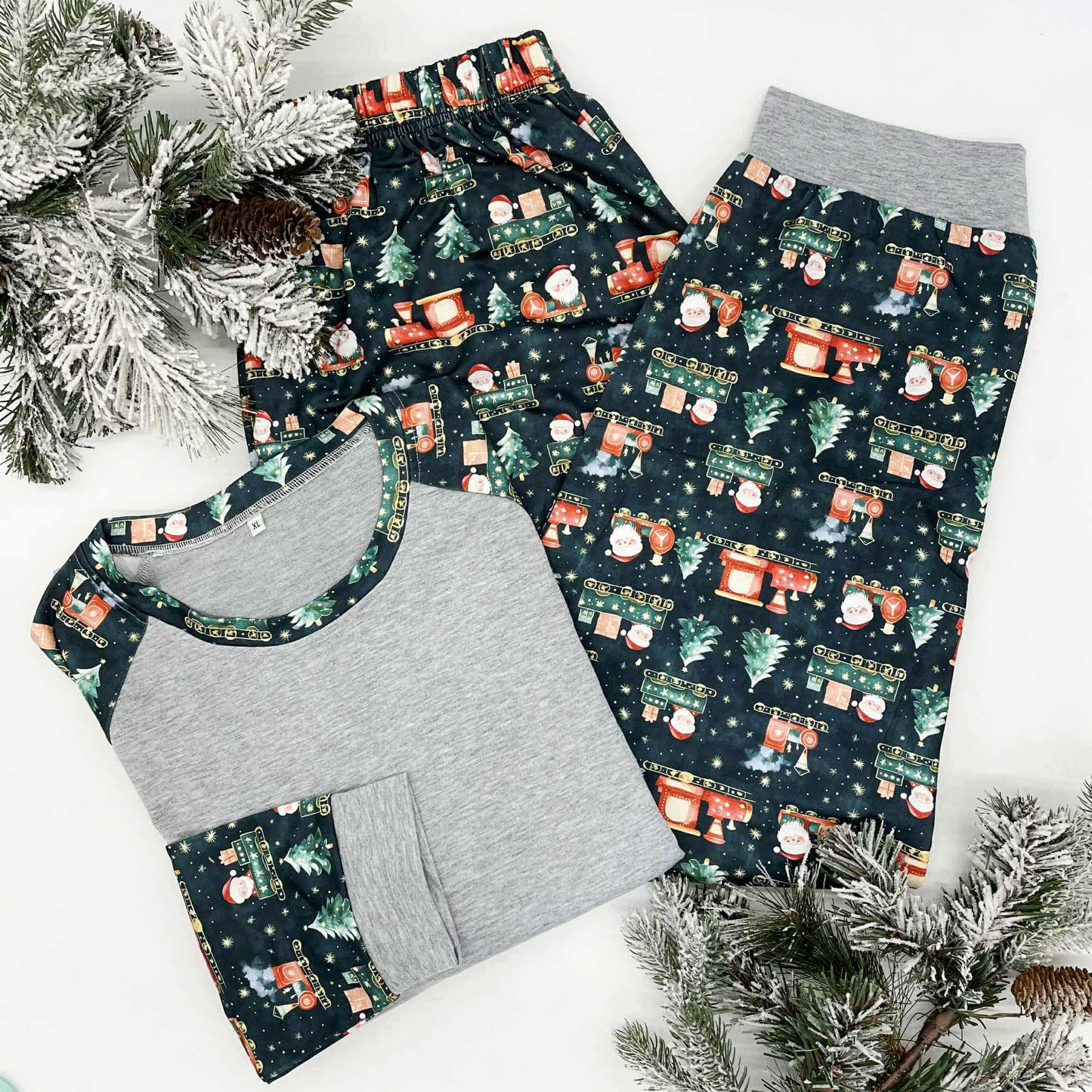 Christmas Trains Family PJs