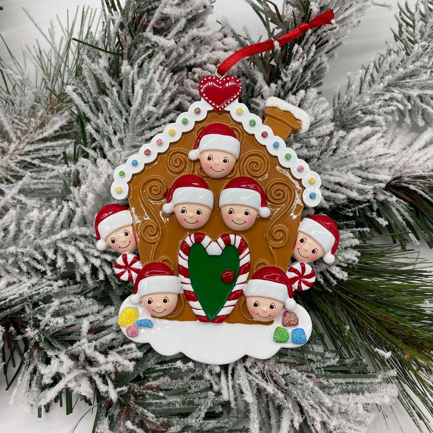 Personalized Gingerbread House Family Ornament