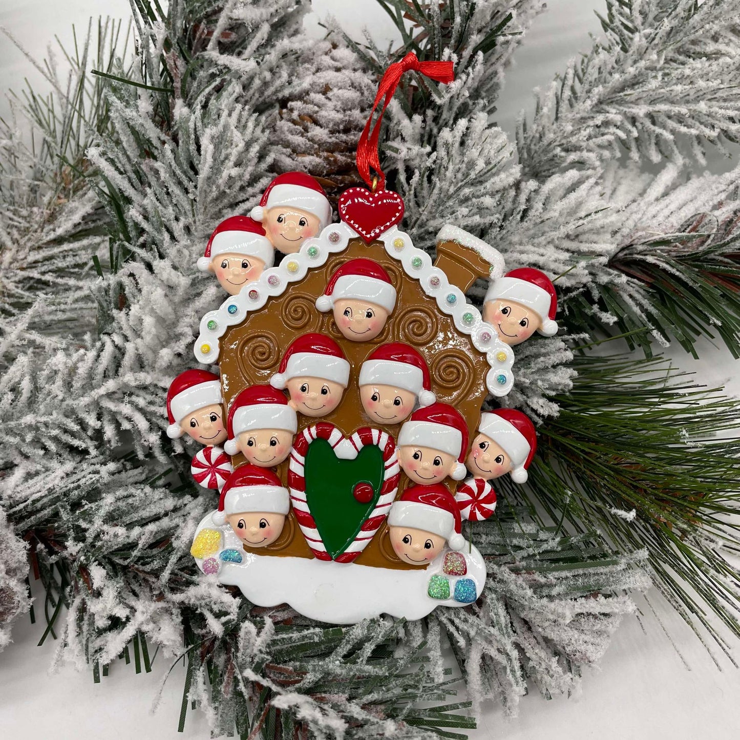 Personalized Gingerbread House Family Ornament