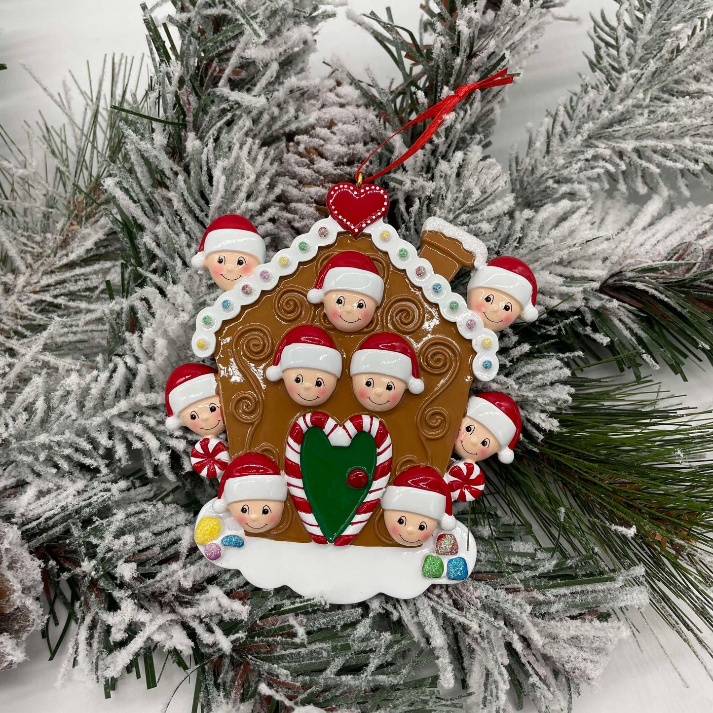 Personalized Gingerbread House Family Ornament