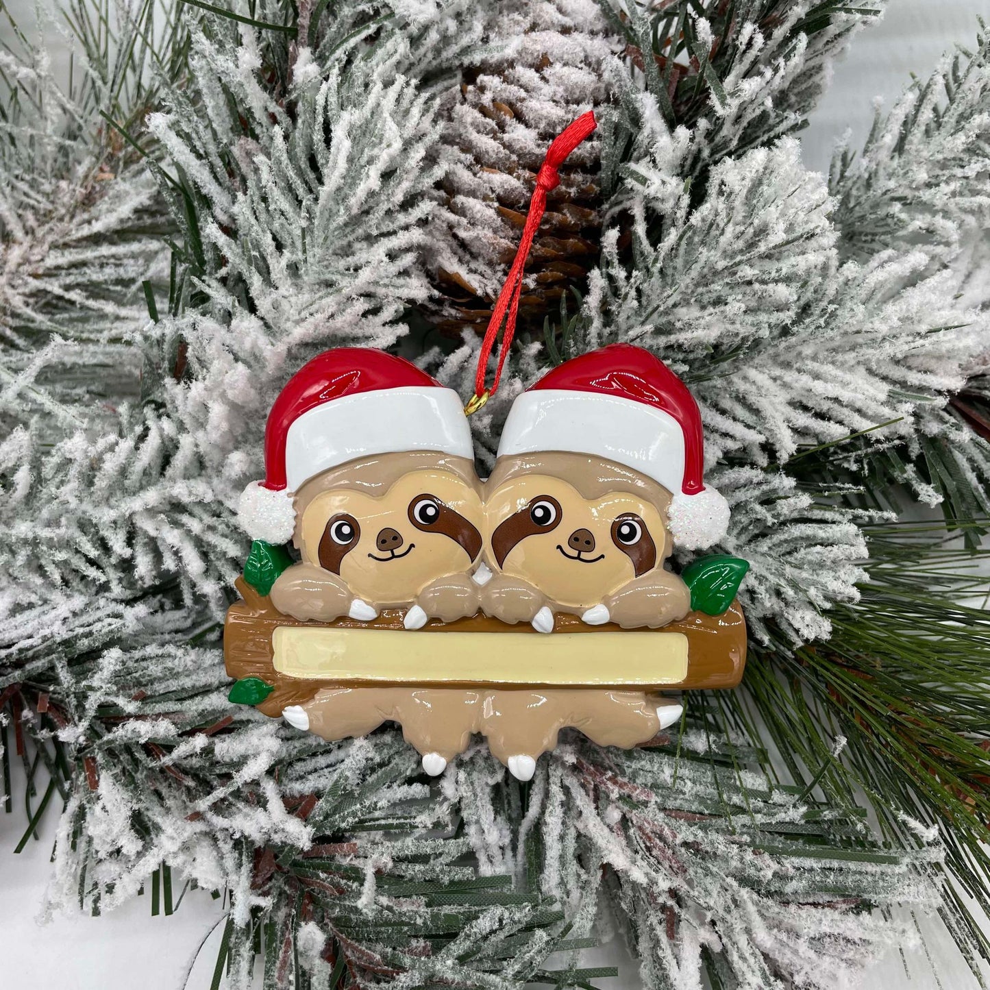 Personalized Sloth Family Ornament