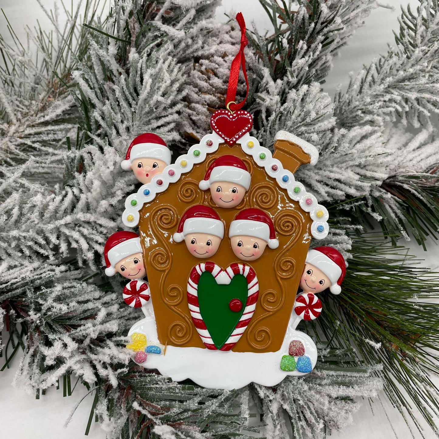 Personalized Gingerbread House Family Ornament