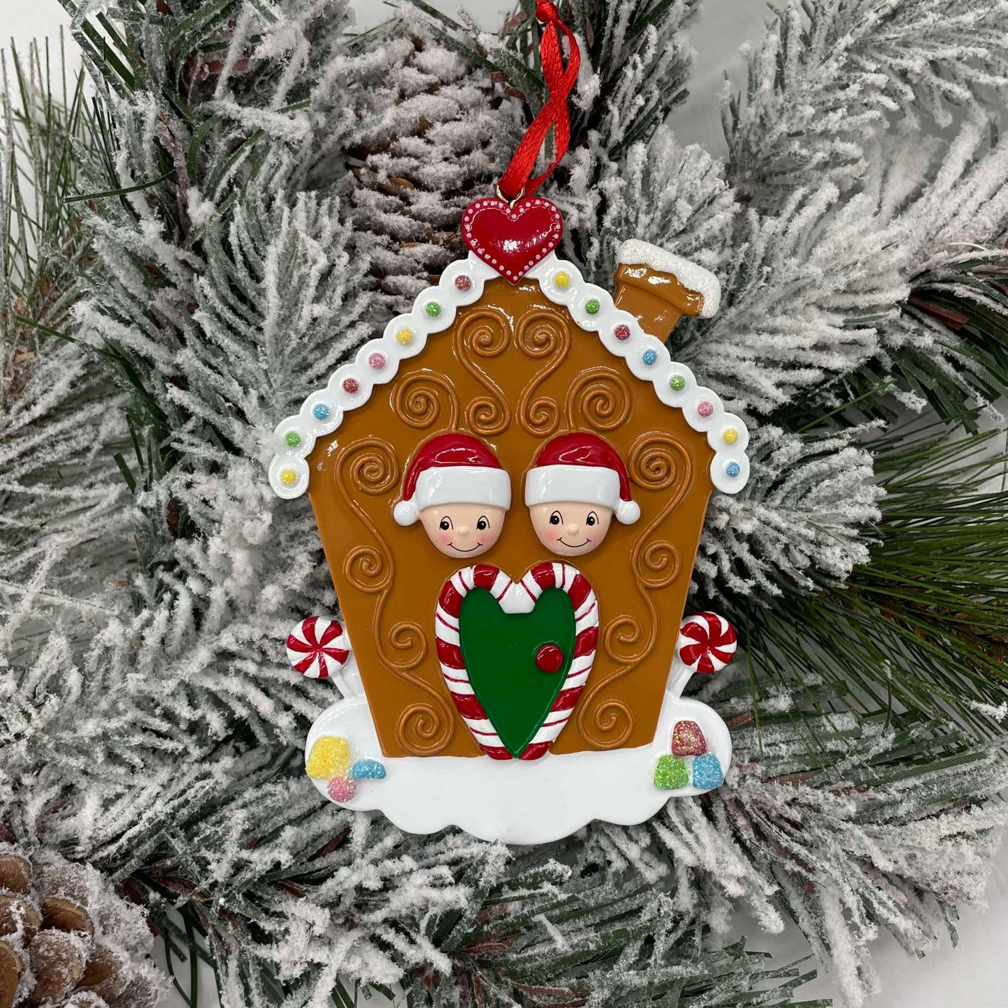 Personalized Gingerbread House Family Ornament