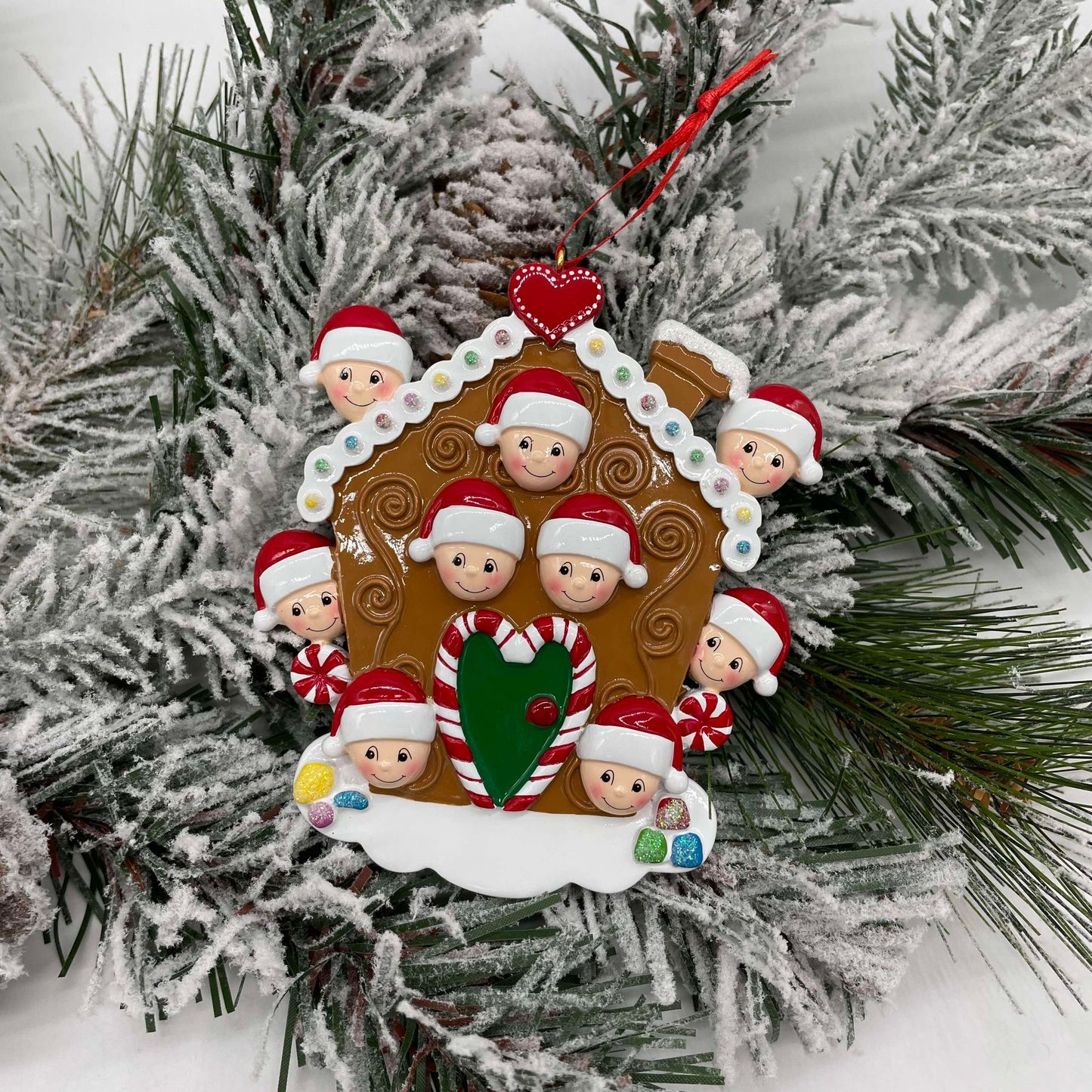 Personalized Gingerbread House Family Ornament
