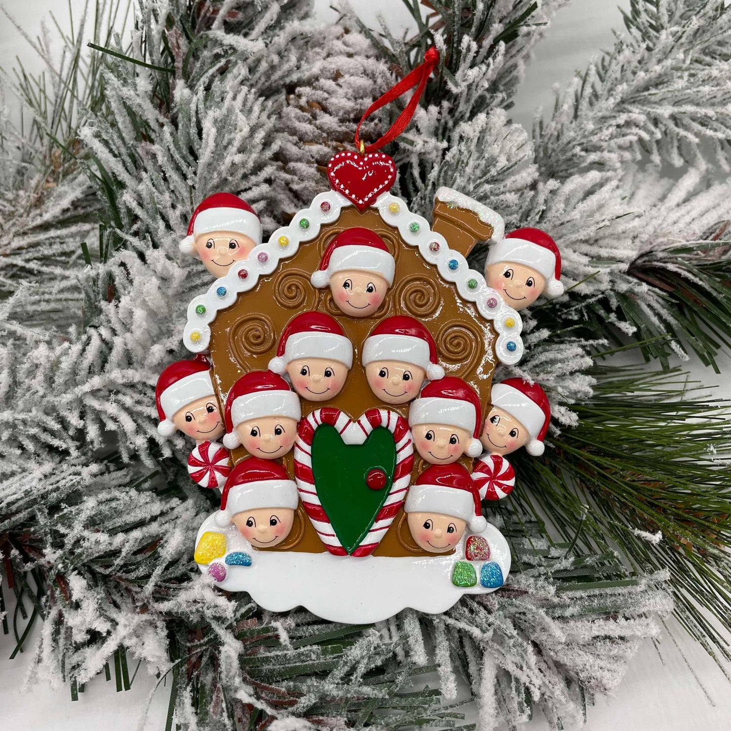 Personalized Gingerbread House Family Ornament