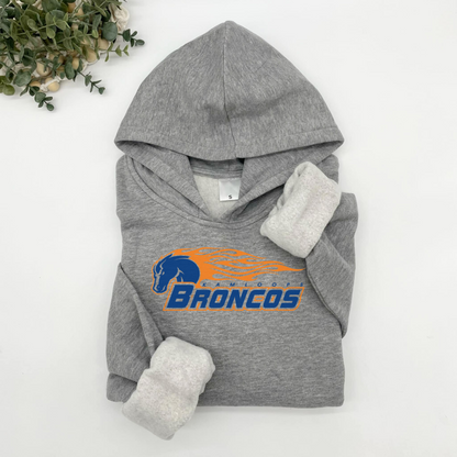 Traditional Broncos Logo Plush Hoodie or Crew