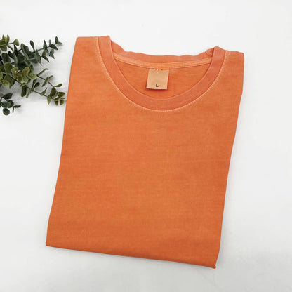 Broncos with Number  Sun Washed Collection 🌞 100% Pigment Dyed Cotton Tees