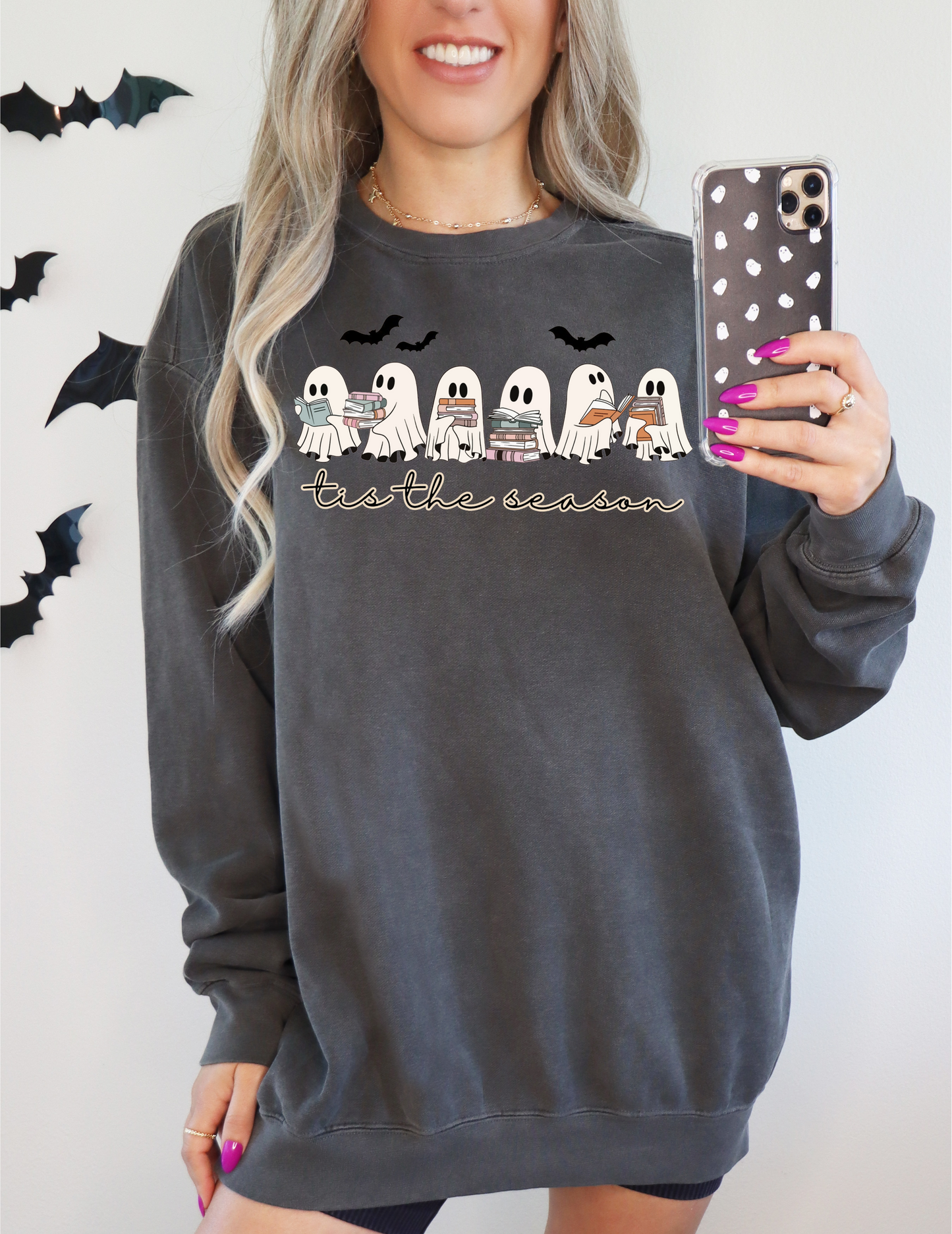 Tis The Season Ghost Books Sweatshirt