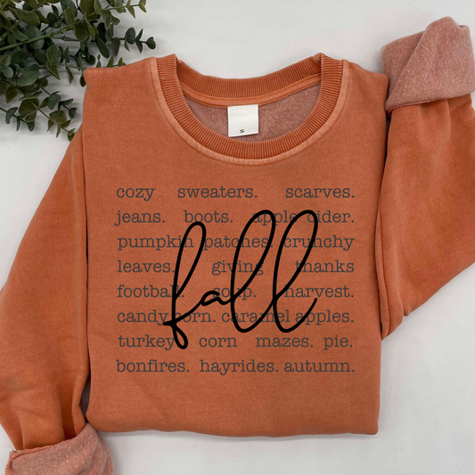 Fall Words Sweatshirt