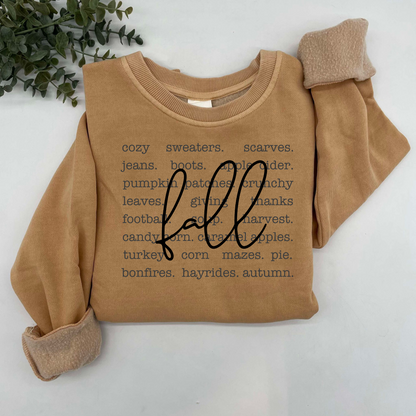 Fall Words Sweatshirt
