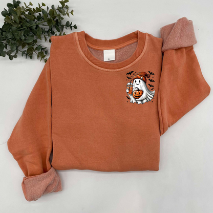 Cute Ghost Pocket Sweatshirt