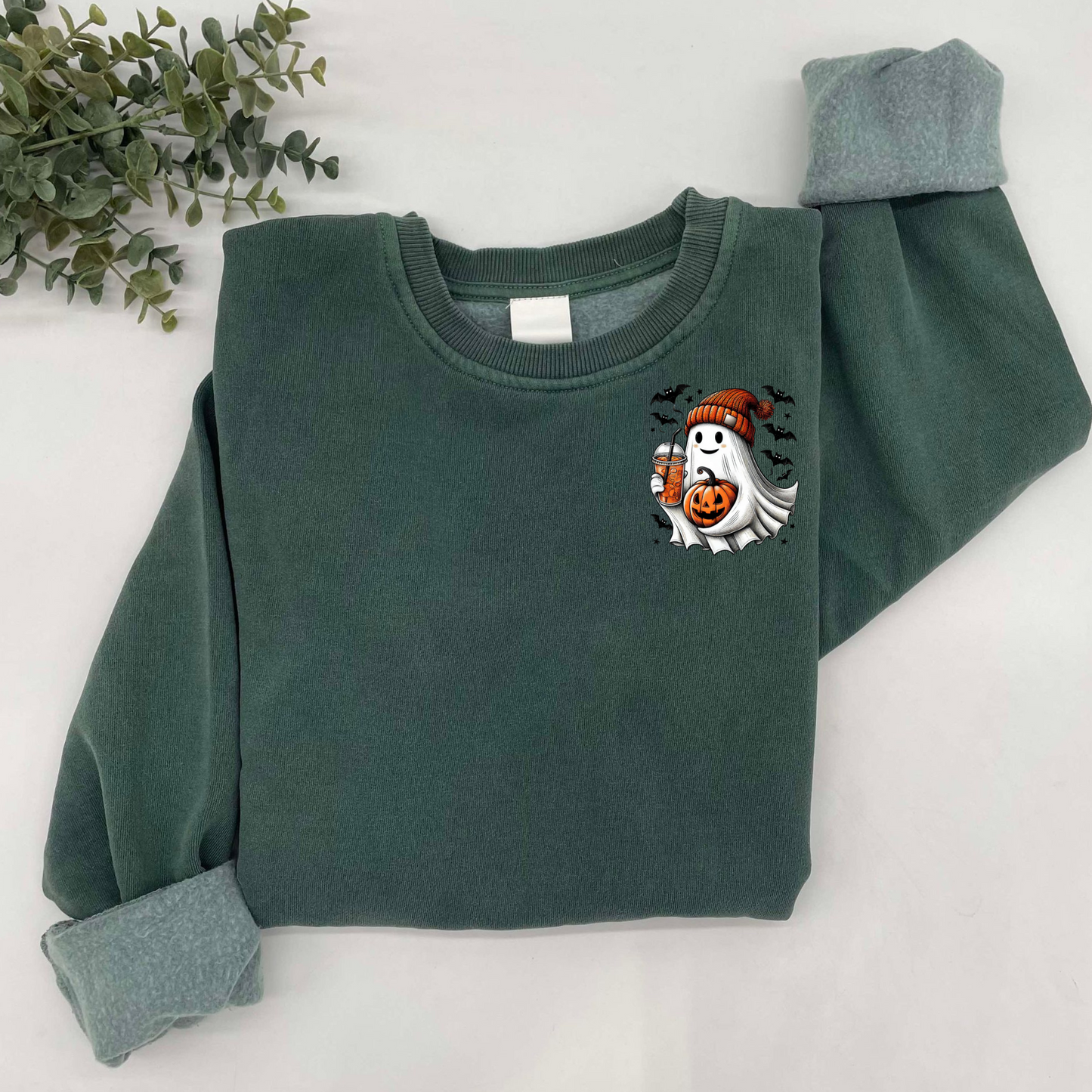 Cute Ghost Pocket Sweatshirt