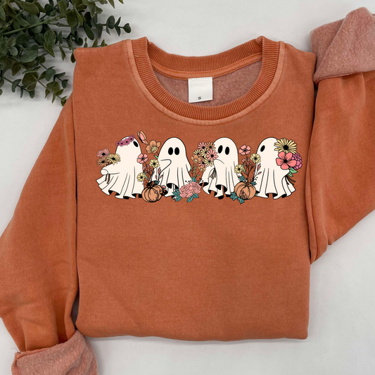 Floral Ghost Sweatshirt