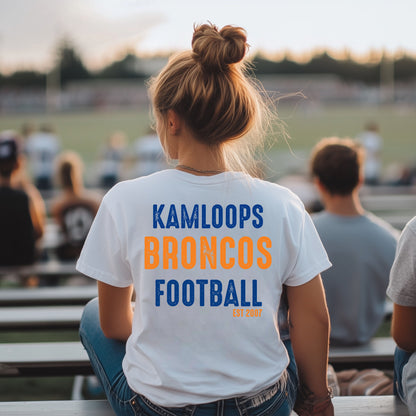 Kamloops Broncos Football est 2007 Tri Blend Adult Tee