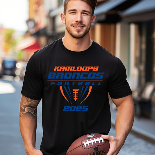 Kamloops Broncos Football 2025 Tri Blend Adult Tee