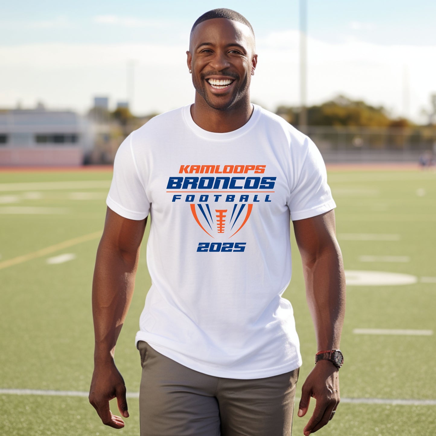 Kamloops Broncos Football 2025 Tri Blend Adult Tee