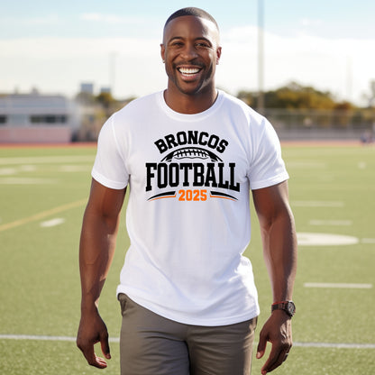 Broncos Football 2025 Tri Blend Adult Tee