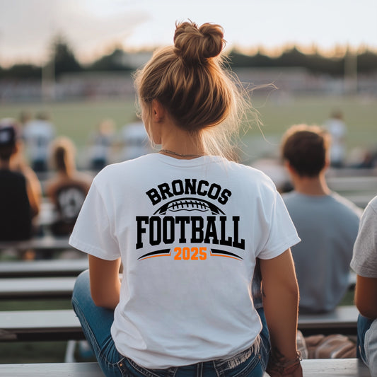 Broncos Football 2025 Tri Blend Adult Tee