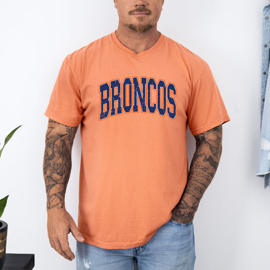 Broncos College Sun Washed Collection 🌞 100% Pigment Dyed Cotton Tees