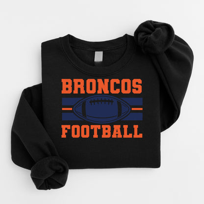 Broncos Football Plush Hoodie or Crew