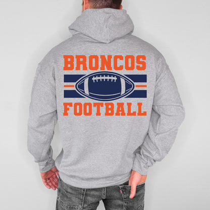 Broncos Football Plush Hoodie or Crew