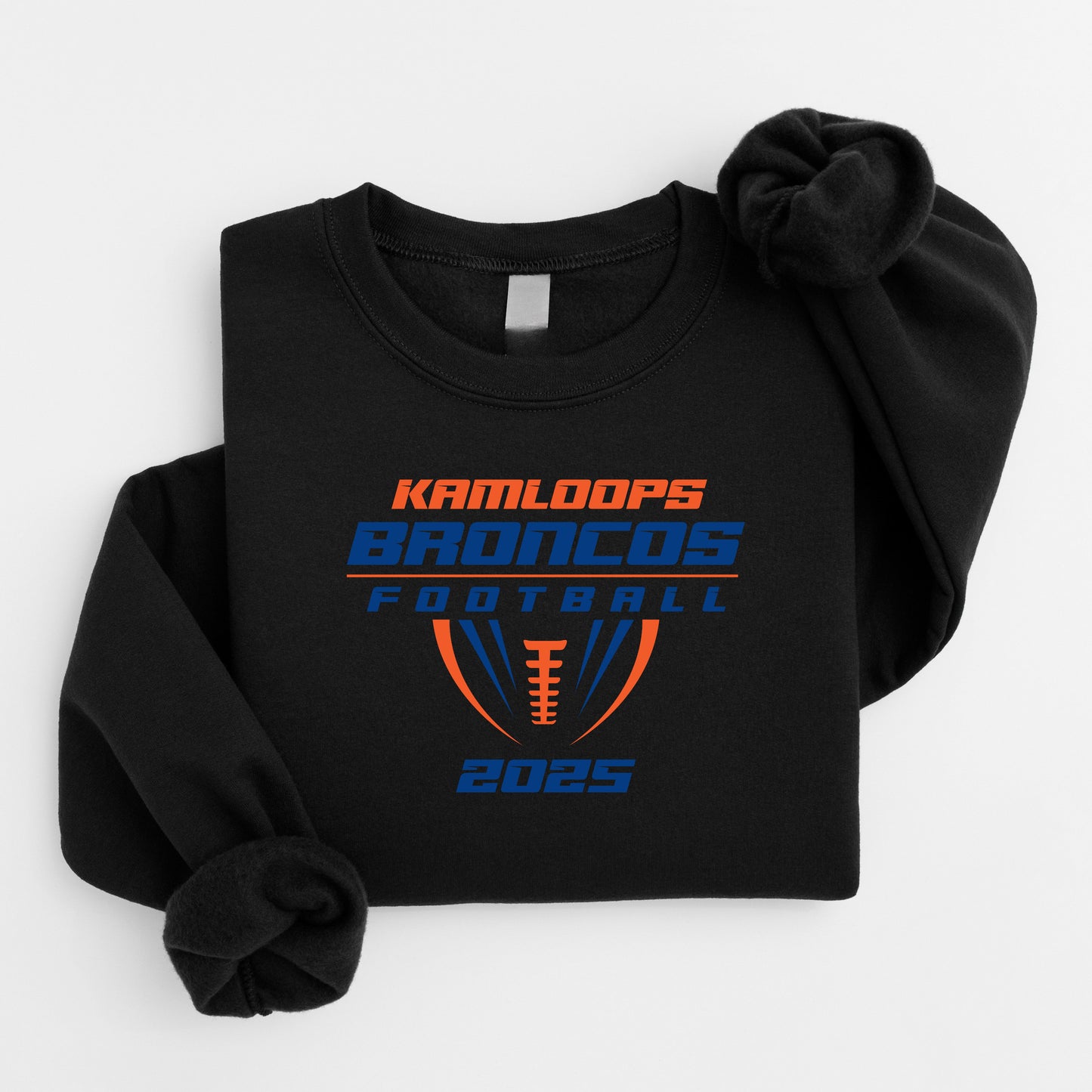 Kamloops Broncos Football 2025 Plush Hoodie or Crew