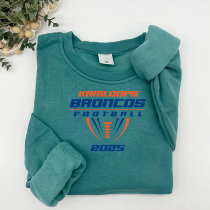 Kamloops Broncos Football 2025 Plush Hoodie or Crew
