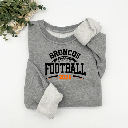 Broncos Football 2025 Plush Hoodie or Crew